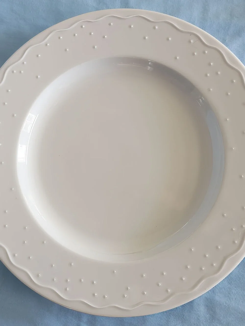 Beautiful Crate and Barrel Water Music Dinnerware Set. By Katleen Wills. Japan